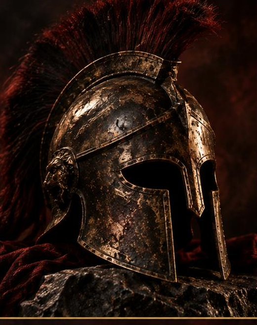 Casque de guerrier antique