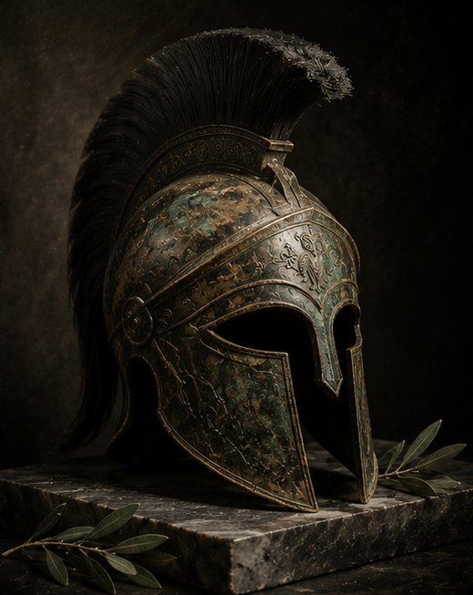 Le casque corinthien, la sagesse qui se porte