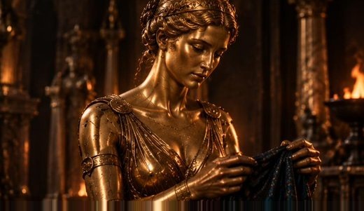 Servante d'or automate