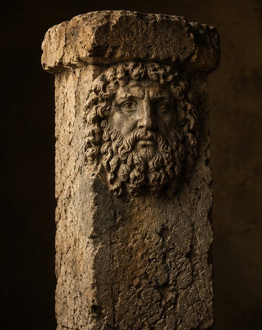Borne-hermès de pierre