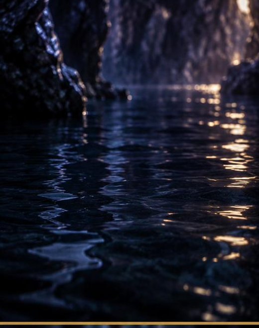 Fleuve souterrain sombre