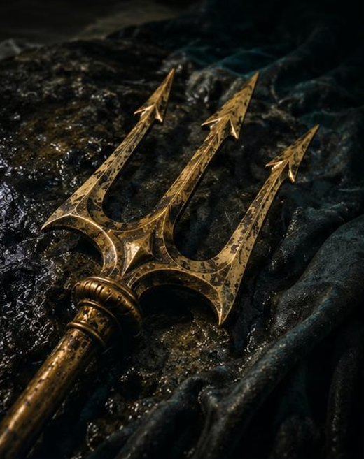 Le trident, forgé par les Cyclopes
